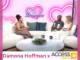Relationship expert Damona Hoffman on Access Daily discussing hot take dating and AI companions with Kit Hoover and Karamo Brown