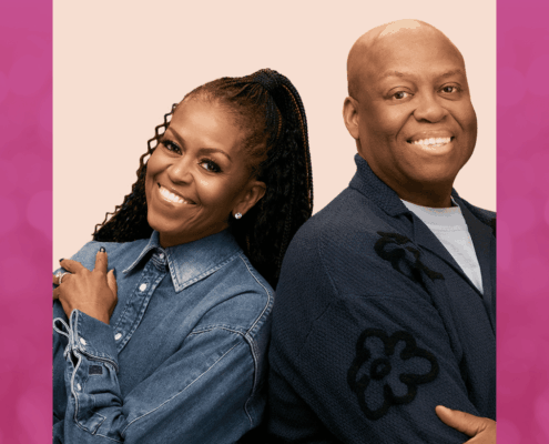 Michelle Obama and Craig Robinson hosts of the IMO Podcast join Damona Hoffman on the Dates & Mates podcast for a q&a