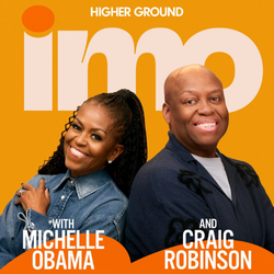 Michelle Obama and Craig Robinson from the IMO Podcast have a Q&A with Damona Hoffman of the Dates & Mates Podcast