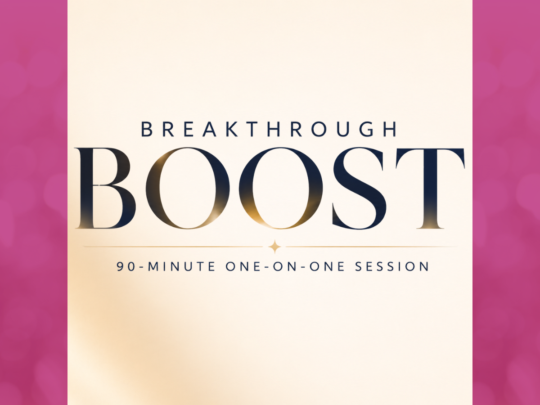 4:21 PMClaude responded: Breakthrough Boost 90-minute one-on-one coaching session with Damona HoffmanBreakthrough Boost 90-minute one-on-one coaching session with Damona Hoffman